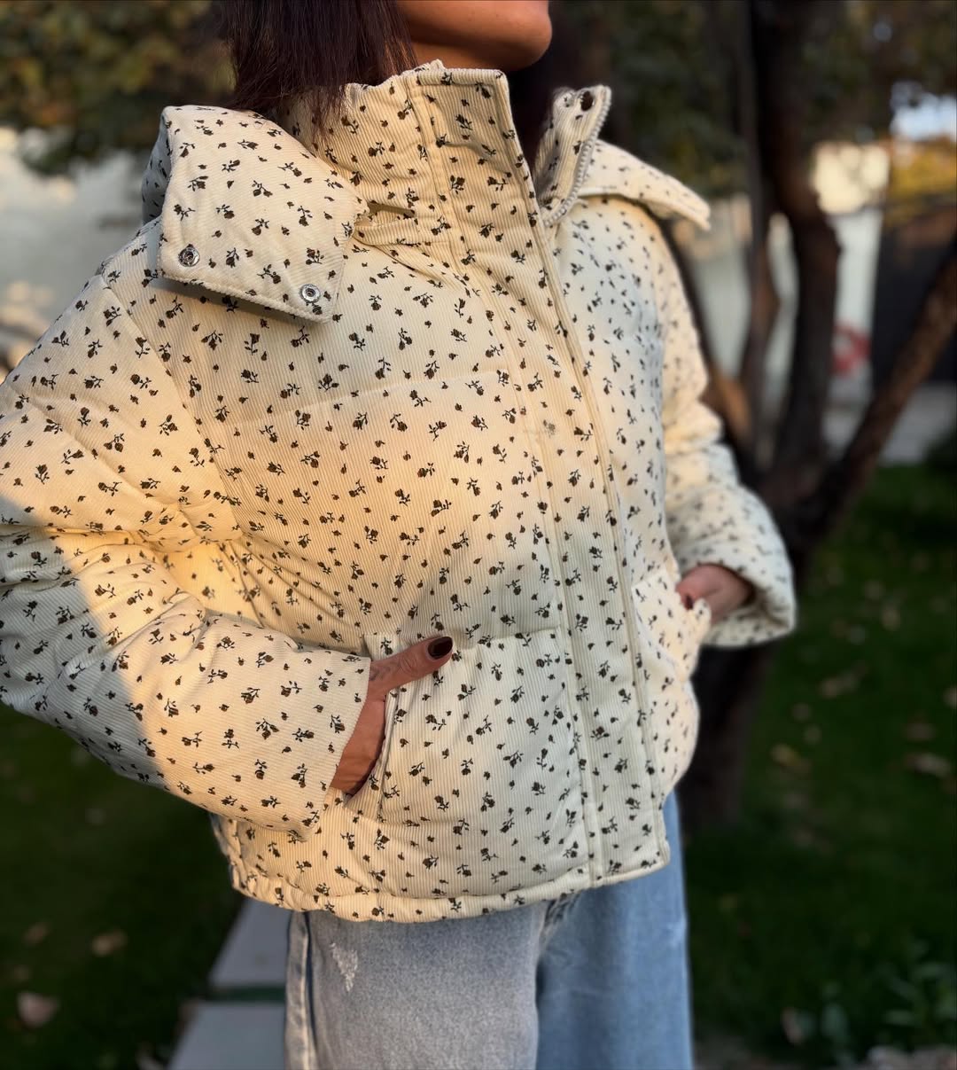 کاپشن گل گلی